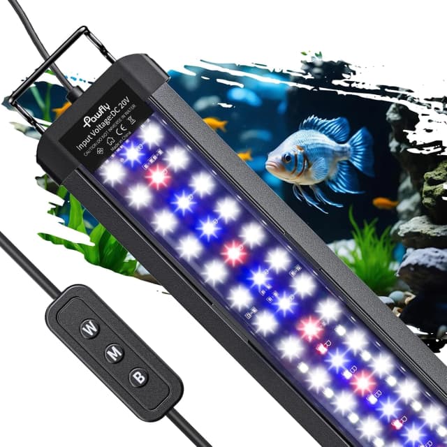 11W Aquarium LED Light for 12 to 18 Inch Fish Tanks Extendable Fish Tank Light with Full Spectrum Brilliant