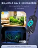 11W Aquarium LED Light for 12 to 18 Inch Fish Tanks Extendable Fish Tank Light with Full Spectrum Brilliant