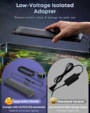 11W Aquarium LED Light for 12 to 18 Inch Fish Tanks Extendable Fish Tank Light with Full Spectrum Brilliant