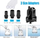 400 GPH Quick Water Change Aquarium Pump Submersible Fountain Water Pump Fish Tank Pond Drain Transfer Pump