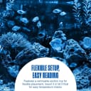 Therma-Temp Floating Aquarium Thermometer - Easy to Read - Temperature Gauge with Optional Suction Cup and