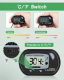 Petbank LCD Digital Aquarium Thermometer — Fish Tank Water Terrarium Temperature