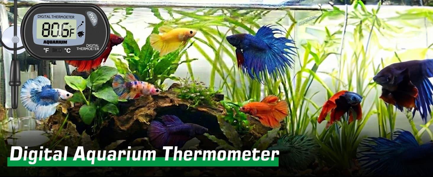 Petbank LCD Digital Aquarium Thermometer — Fish Tank Water Terrarium Temperature — product details