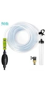 5ft Aquarium Siphon Vacuum Cleaner for Fish Tank Cleaning Gravel and Sand — product details