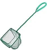 Aquarium Fish Net with Braided Metal Handle Square Net with Soft Fine Mesh Sludge Food Residue Wastes Skimming — collection imagery