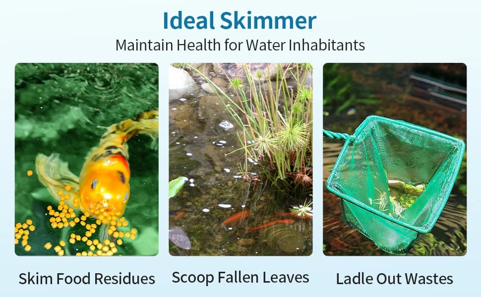 Aquarium Fish Net with Braided Metal Handle Square Net with Soft Fine Mesh Sludge Food Residue Wastes Skimming — product details