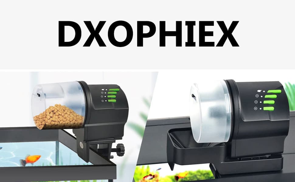 Automatic Fish Feeder Food Dispenser — Vacation Fish Feeder — Two Fixing Methods