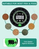 Automatic Fish Feeder for Aquarium Portion Control and Moisture-Proof