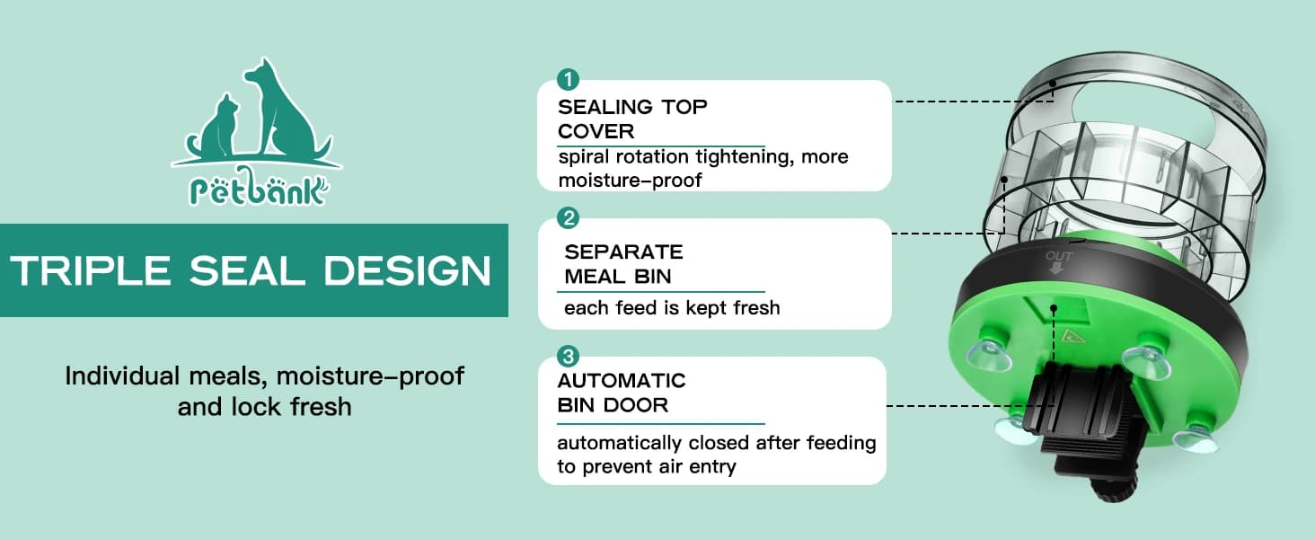 Automatic Fish Feeder for Aquarium Portion Control and Moisture-Proof — product details