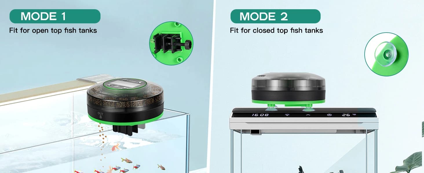 Automatic Fish Feeder for Aquarium Portion Control and Moisture-Proof — product details
