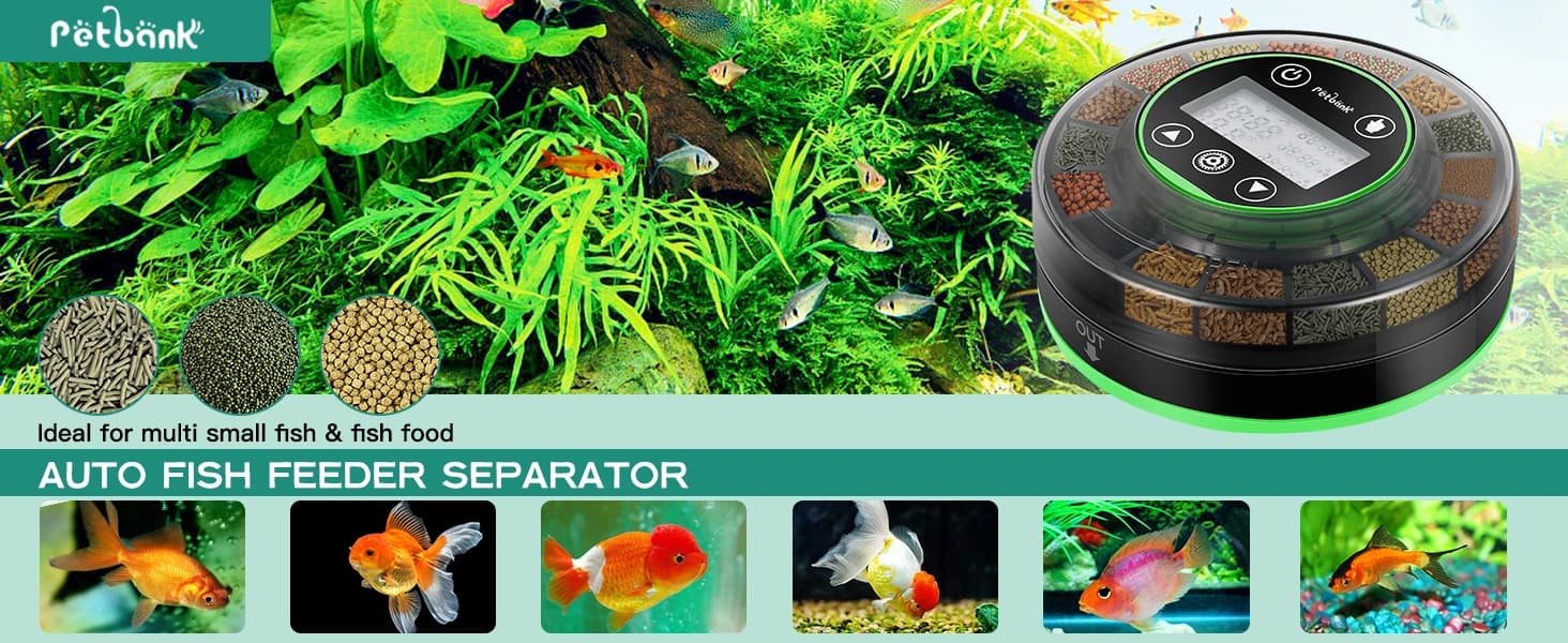 Automatic Fish Feeder for Aquarium Portion Control and Moisture-Proof — product details