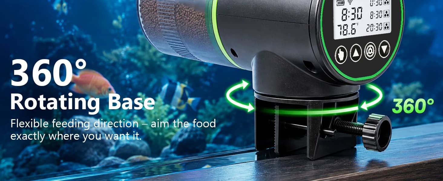 WiFi Automatic Fish Feeder for Aquarium with Temperature Monitoring — collection imagery