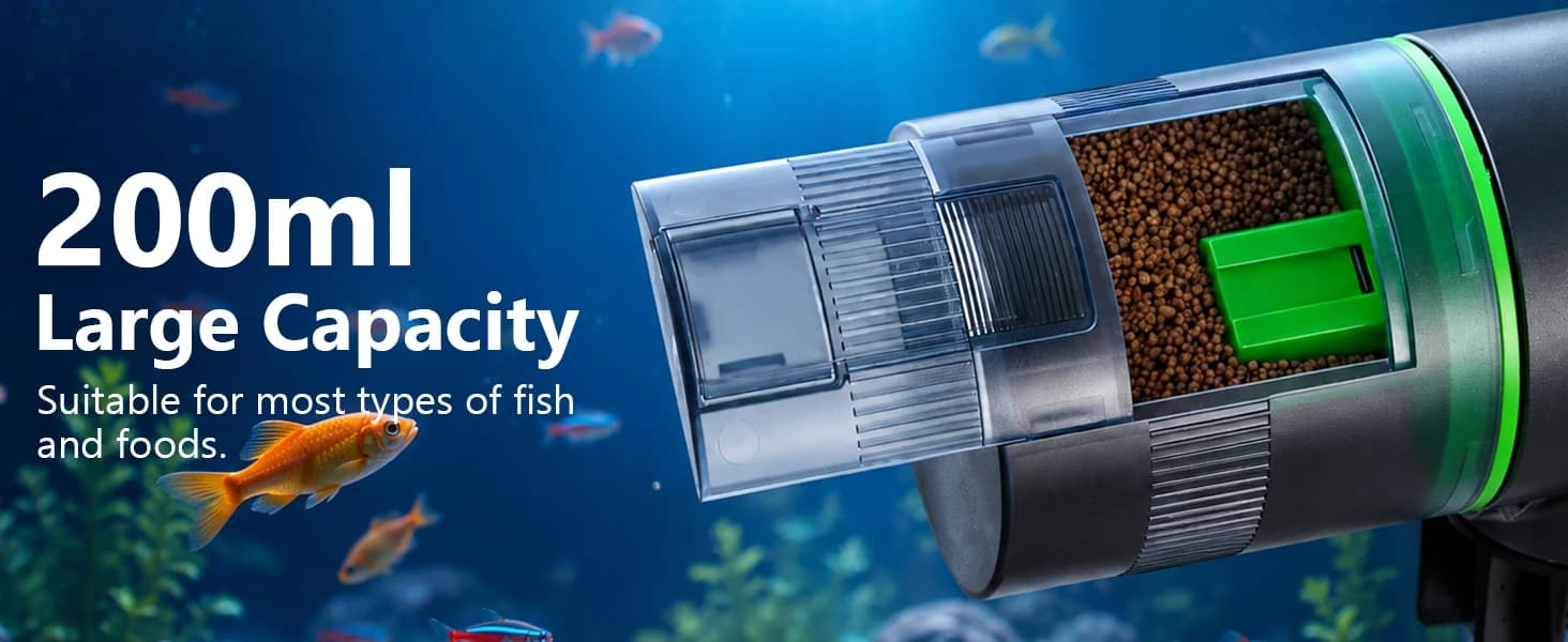 WiFi Automatic Fish Feeder for Aquarium with Temperature Monitoring — collection imagery