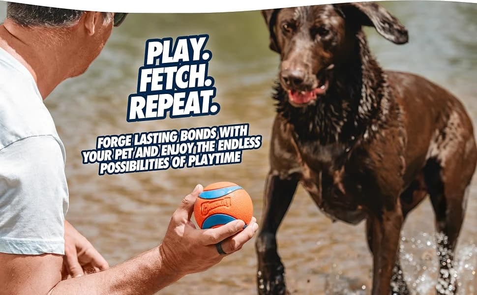 Ultra Rubber Dog Ball — Floating Fetch Toy — product details