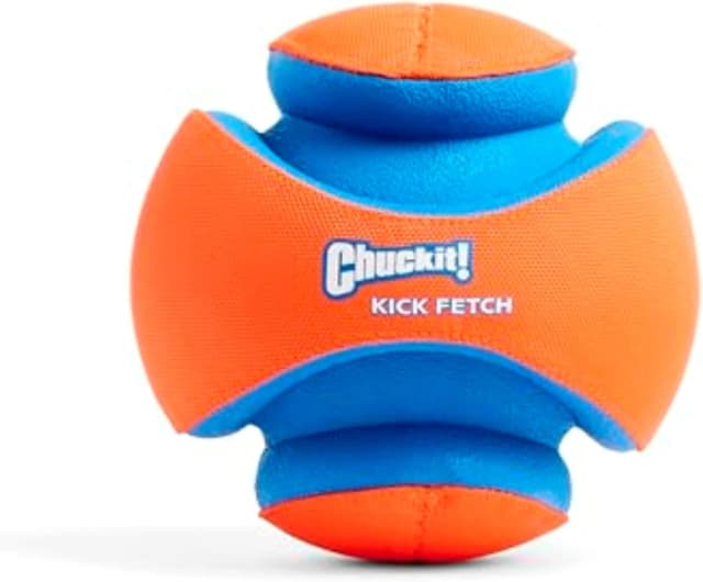 Kick Fetch Ball Dog Toy — Large, 8in, for Large Dogs, Floats