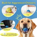 Dog Balls Tennis Balls Dog Chew Toys for Aggressive Chewers ETPU 4Pcs