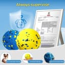Dog Balls Tennis Balls Dog Chew Toys for Aggressive Chewers ETPU 4Pcs