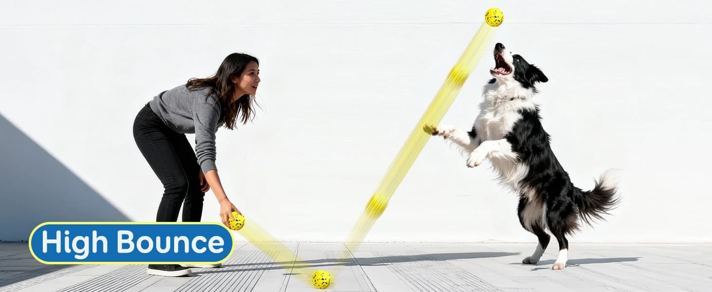 Dog Balls Tennis Balls Dog Chew Toys for Aggressive Chewers ETPU 4Pcs — product details