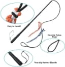 Dog Extendable Teaser Wand Pet Flirt Stick Pole Puppy Chasing Tail Interactive Toy for Small, Medium, and Large