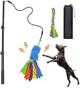 Dog Extendable Teaser Wand Pet Flirt Stick Pole Puppy Chasing Tail Interactive Toy for Small, Medium, and Large — collection imagery