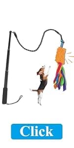 Dog Extendable Teaser Wand Pet Flirt Stick Pole Puppy Chasing Tail Interactive Toy for Small, Medium, and Large — product details