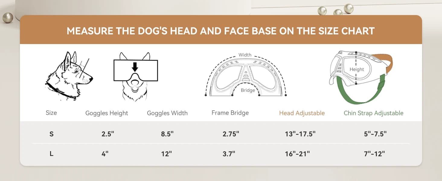 Dog Goggles for Large Dogs Eye Protection — product details