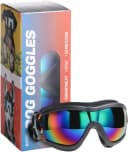 Dog Sunglasses Dog Goggles, UV Wind Dust Fog Protection Pet Glasses Eye Wear with Adjustable Strap for Medium