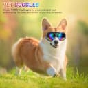 Dog Sunglasses Dog Goggles, UV Wind Dust Fog Protection Pet Glasses Eye Wear with Adjustable Strap for Medium