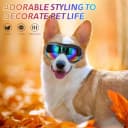 Dog Sunglasses Dog Goggles, UV Wind Dust Fog Protection Pet Glasses Eye Wear with Adjustable Strap for Medium