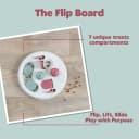 Cat Activity Flip Board – 4-Module Treat Puzzle Enrichment Toy for Mental Stimulation and Slow Feeding