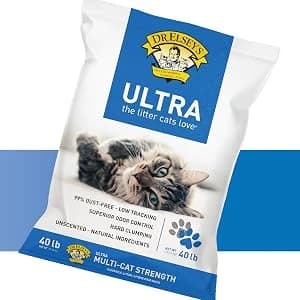 Ultra UnScented Clumping Clay Cat Litter — 40 lb. Bag — collection imagery