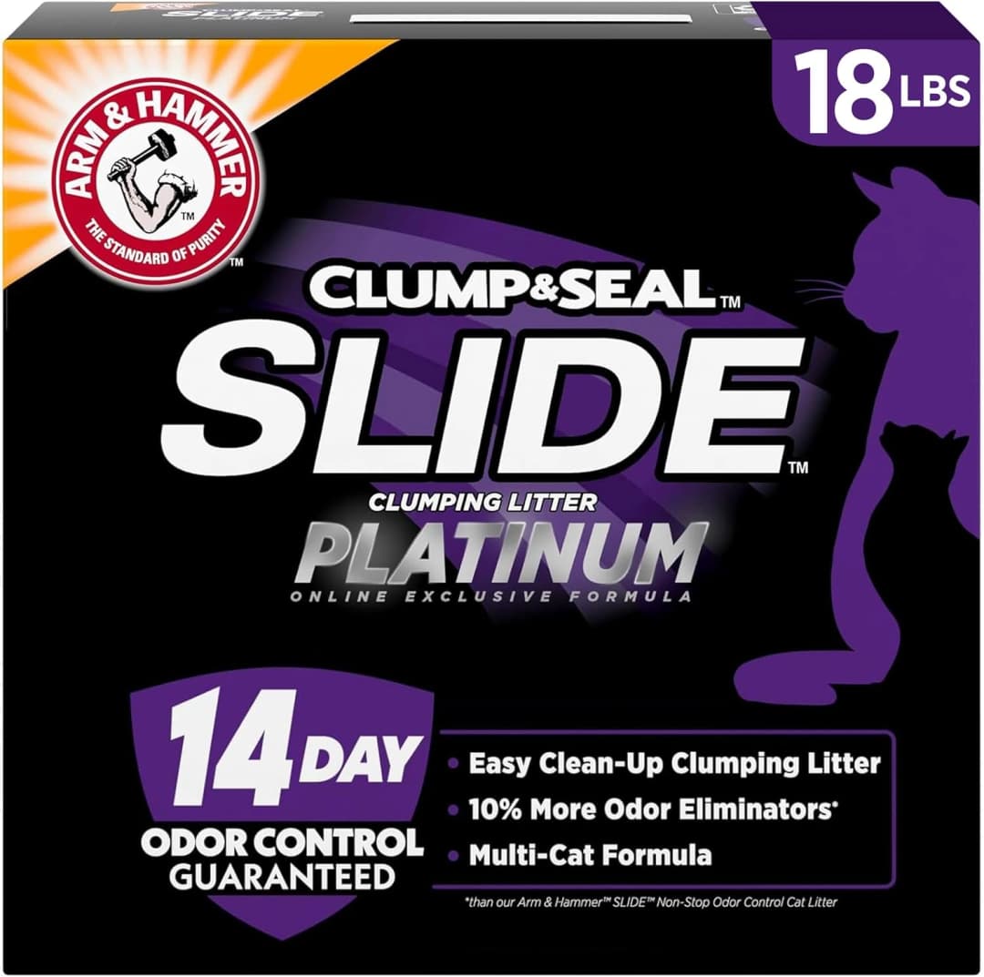 Slide Platinum Easy Clean-Up Clumping Cat Litter