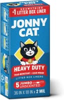 Litter Box Liners: Heavy Duty - Tear and Leak Resistant - Drawstring Close - Jumbo