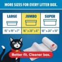 Litter Box Liners: Heavy Duty - Tear and Leak Resistant - Drawstring Close - Jumbo