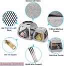 Portable Cat Playpen — Trapezoidal Design for Better Standing