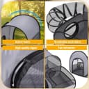 Indoor/Outdoor Cat Playpen with Surround Tunnel 2 Zones