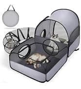 Indoor/Outdoor Cat Playpen with Surround Tunnel 2 Zones — collection imagery