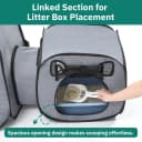 Cat Playpen with Separate Litter Box Area