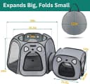 Cat Playpen with Separate Litter Box Area