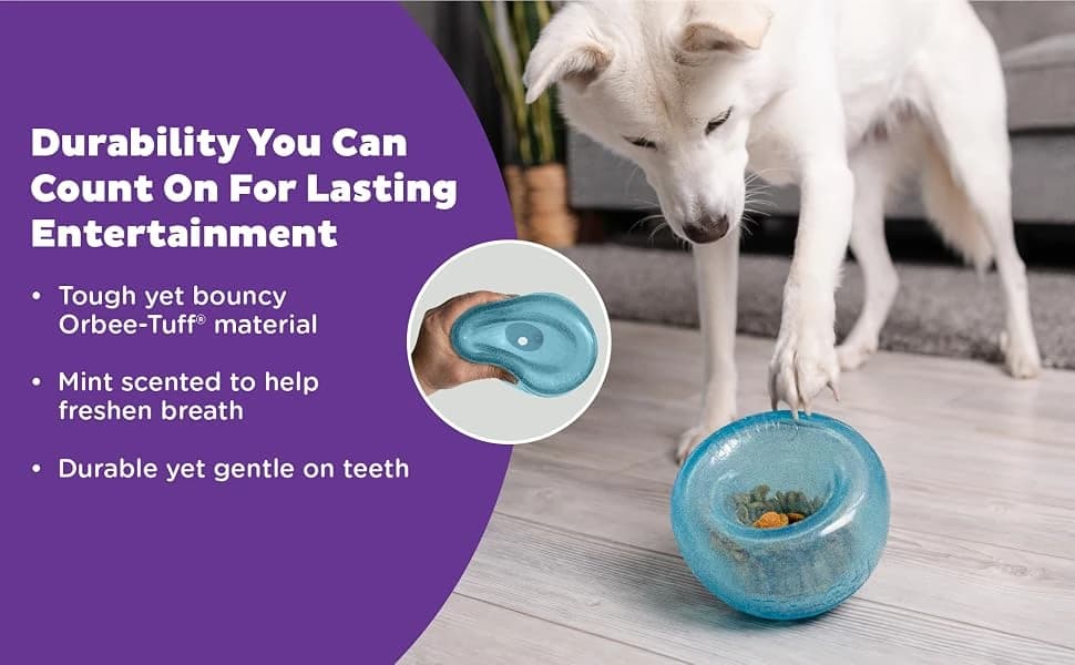 Snoop Interactive Treat Dispensing Dog Toy — Blue — product details