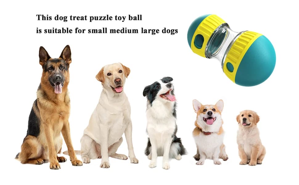 Dog Puzzle Toy Adjustable Treat Dispensing Ball Food Dispenser Tough Slow Feeder Puppy Enrichment Training Toy — Specification