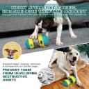 Dog Puzzle Toy Adjustable Treat Dispensing Ball Food Dispenser Tough Slow Feeder Puppy Enrichment Training Toy