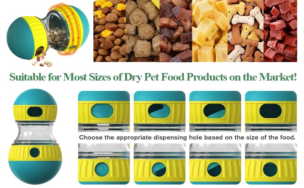 Dog Puzzle Toy Adjustable Treat Dispensing Ball Food Dispenser Tough Slow Feeder Puppy Enrichment Training Toy — product details