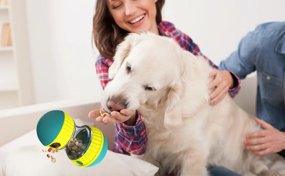 Dog Puzzle Toy Adjustable Treat Dispensing Ball Food Dispenser Tough Slow Feeder Puppy Enrichment Training Toy — Tips