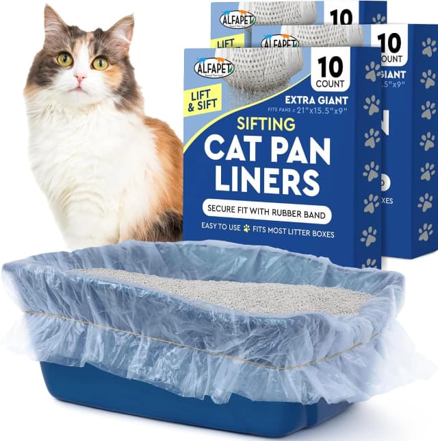 Original Sifting Cat Litter Box Liners - Extra Giant 30 Count - Tear-Resistant Cat Litter Bags - Waterproof