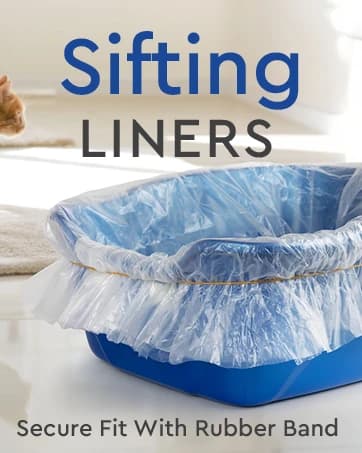 Original Sifting Cat Litter Box Liners - Extra Giant 30 Count - Tear-Resistant Cat Litter Bags - Waterproof — collection imagery