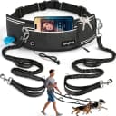 Hands Free Double Dog Leash for Two Dogs 240LB Heavy Duty Bungee