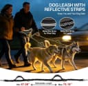Hands Free Double Dog Leash for Two Dogs 240LB Heavy Duty Bungee
