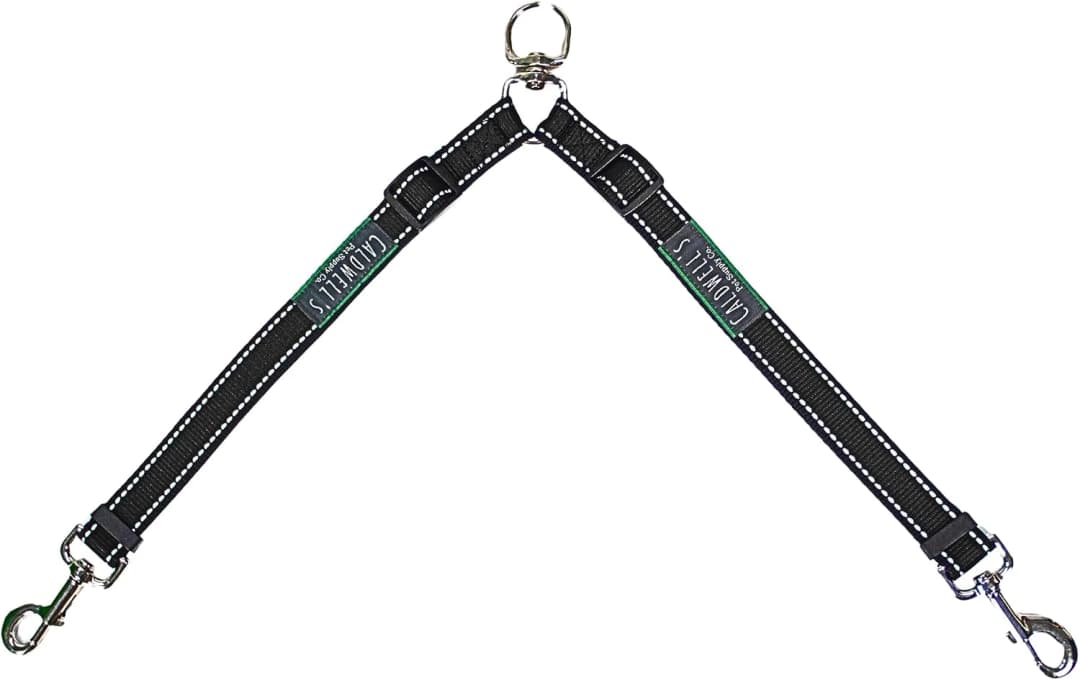 Leash Coupler — Two Dog Leash Splitter to Split Leashes for Walking 2 Dogs