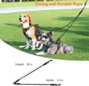 Double Dog Leash Coupler for Two Dogs — 1/3" Lightweight Dual Leash Extension for Small and Medium Dogs